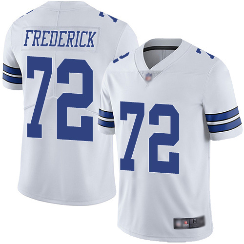 Men Dallas Cowboys Limited White Travis Frederick Road #72 Vapor Untouchable NFL Jersey